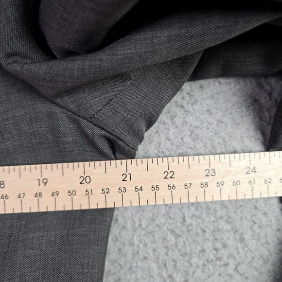 Nine West Gray Blazer Jacket 14 Double Vent Classic Career Wear Tailored Lined - Picture 8 of 16